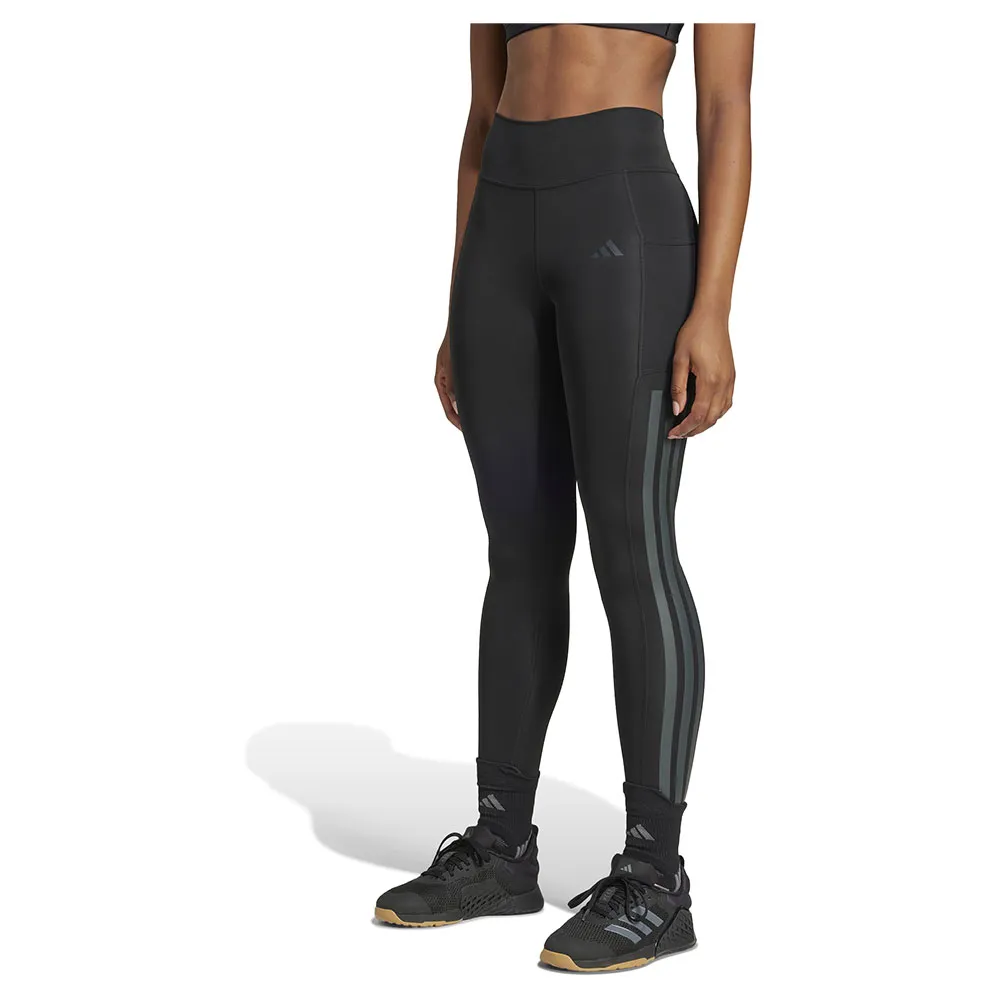 

Леггинсы adidas Optime 3 Stripes Full Length, черный