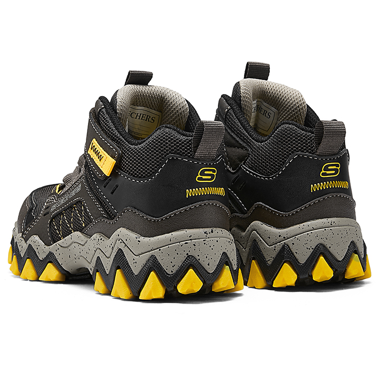 Skechers Kids Кроссовки Slip Resistant, Abrasion Resistant, Thermal Knee High Kids' Boots Black Yellow Kids' — фото 4