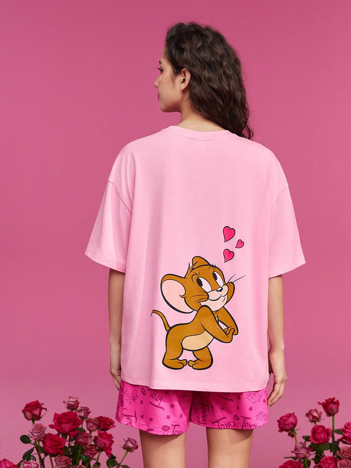 

Женский пижамный комплект TOM & JERRY Tom & Jerry X Shein, розовый