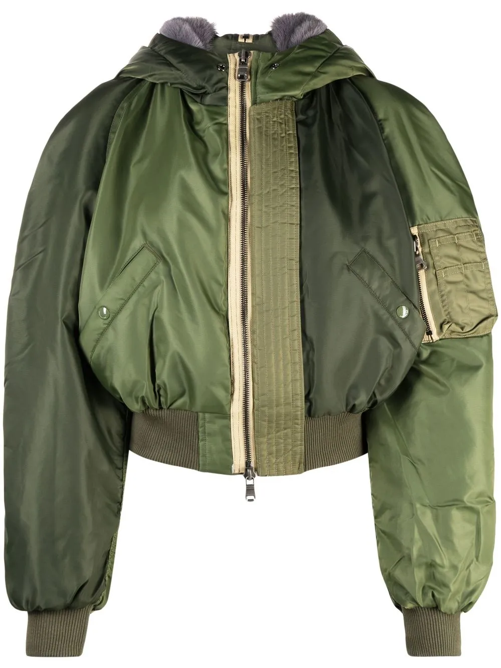 

Бомбер Kamila в стиле колор-блок Andersson Bell, зеленый