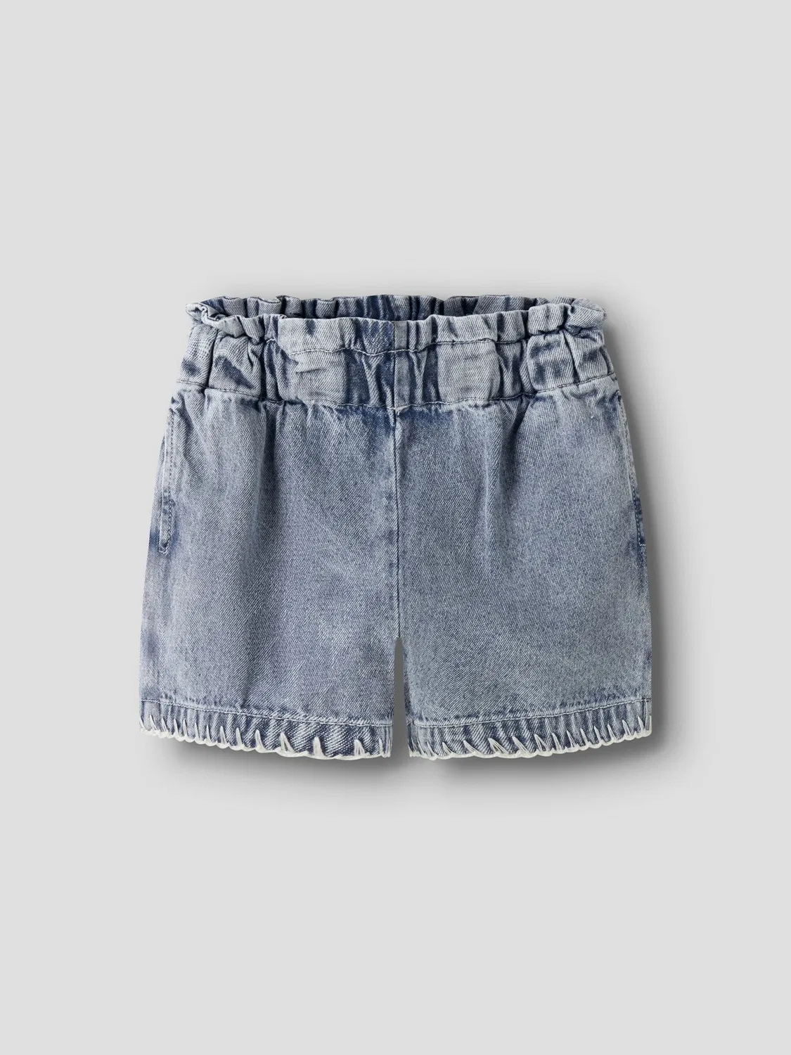Шорты джинсовые с регулируемым поясом, Name it, medium blue denim — фото 3