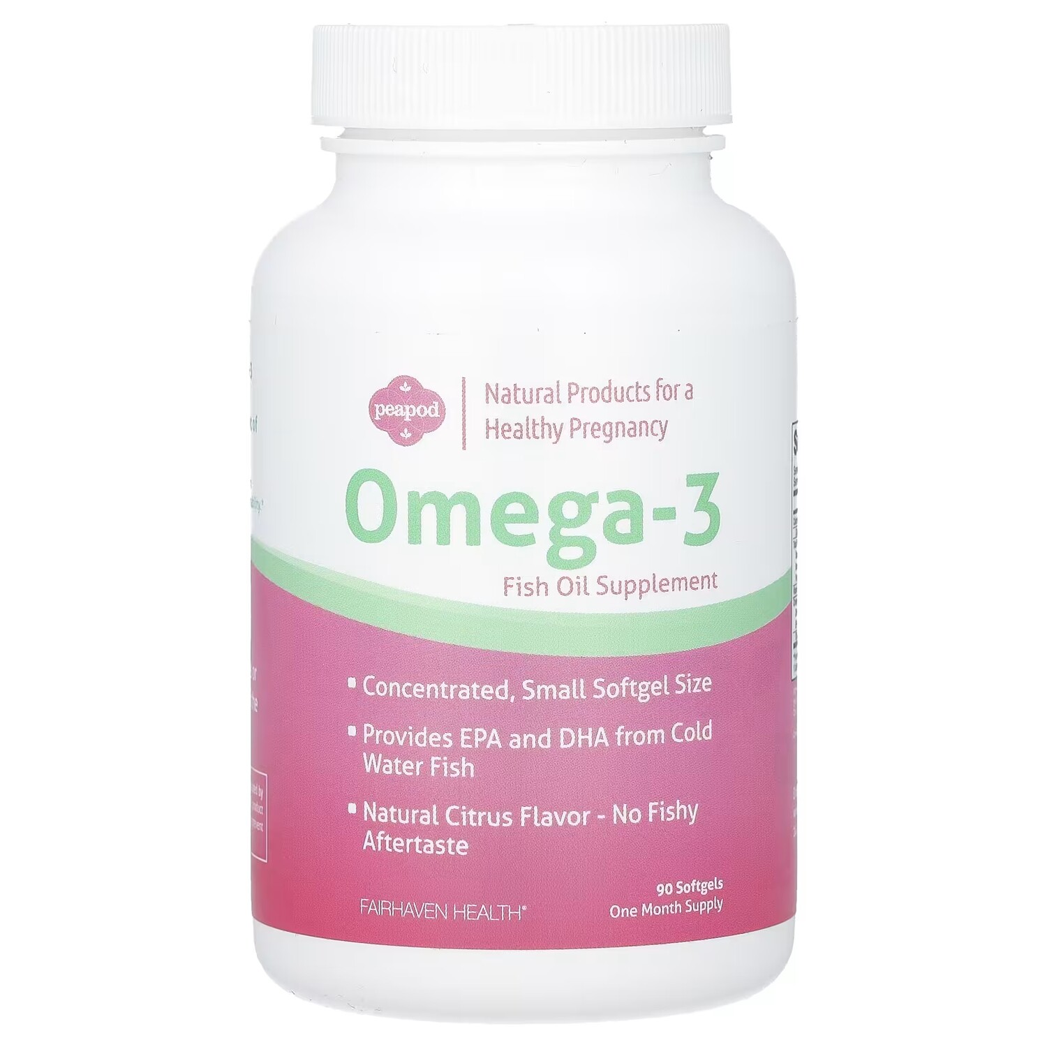 

PeaPod Omega-3 Fairhaven Health с натуральными цитрусовыми, 90 мягких таблеток