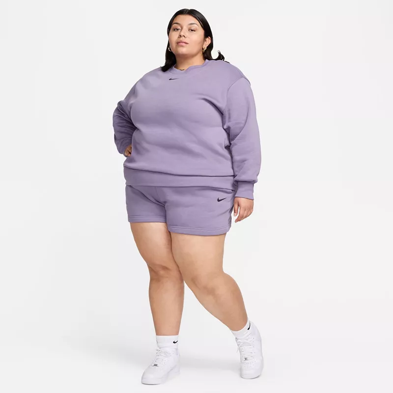 Женские шорты Nike Sportswear Phoenix Fleece Plus с высокой талией, цвет Daybreak — фото 2