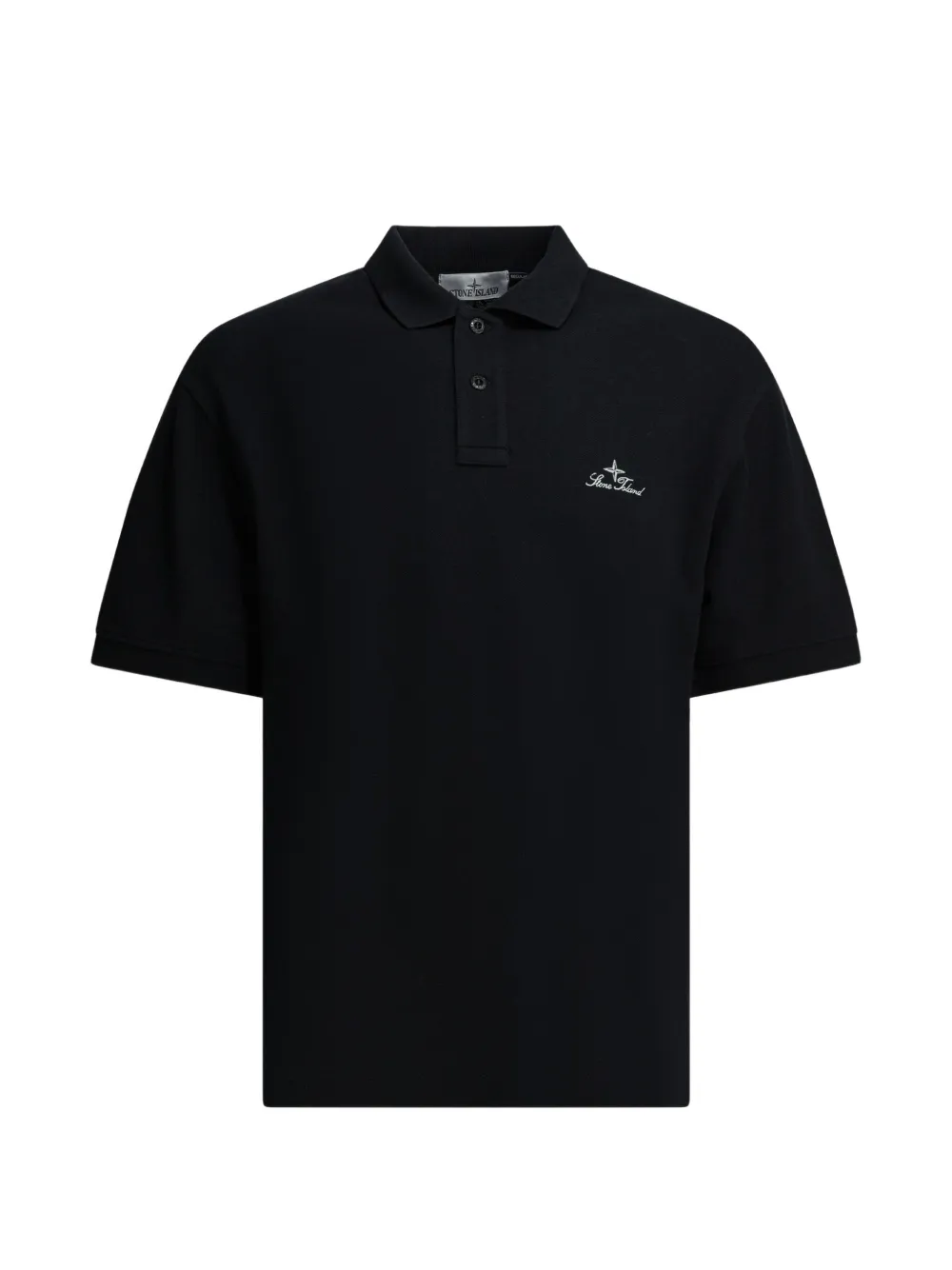 

Поло с логотипом Stone Island, черный