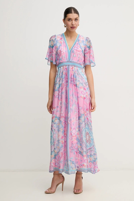 

Платье с добавлением шелка Джалия Hale Bob, розовый