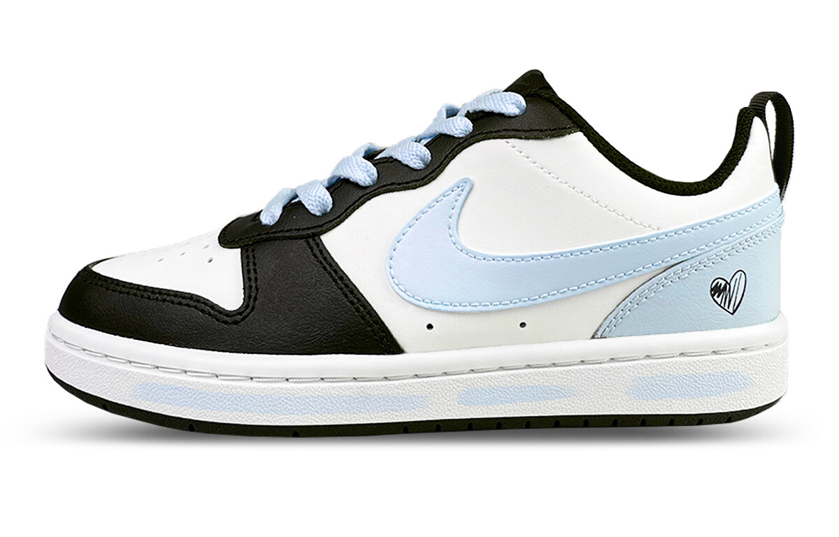 

Кроссовки Nike Court Borough Kids' Skateboarding Shoes Grade School, белый