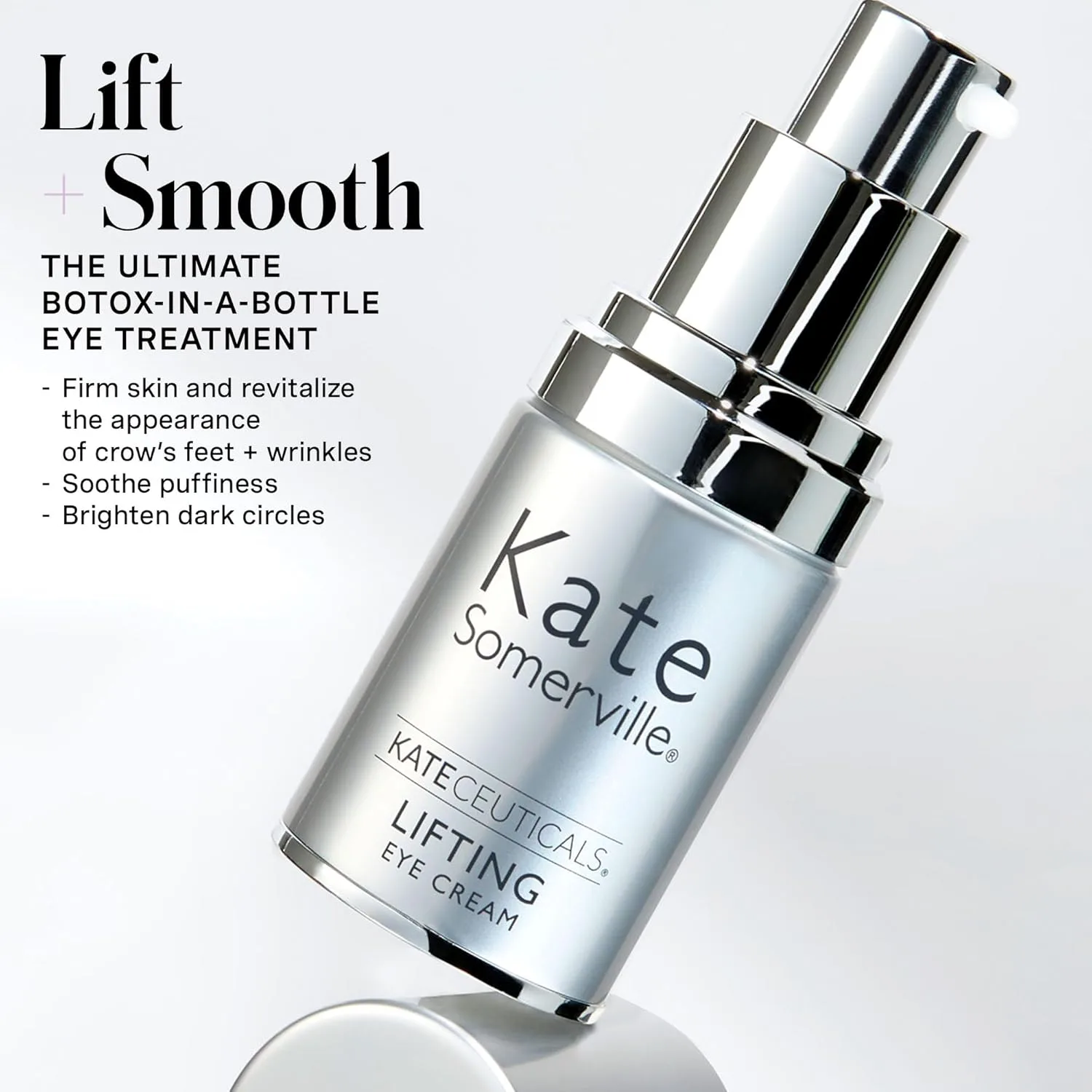 Крем для лица Kate Somerville KateCeuticals Lifting Eye Cream - мощное антивозрастное средство, заметно разглаживает мелкие морщины, 0,5 жидких унций. — фото 3