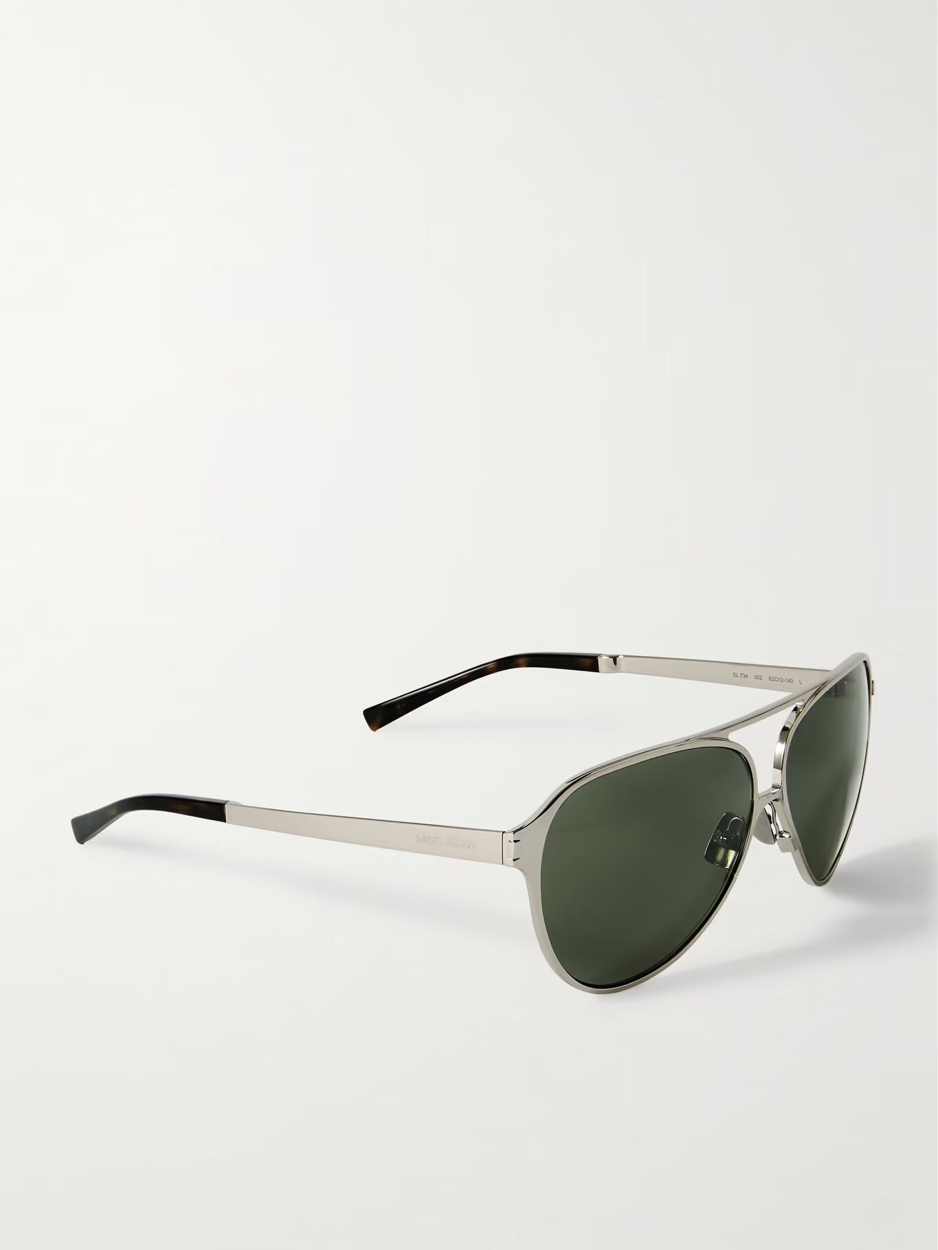 

Солнцезащитные очки-авиаторы серебристого цвета SAINT LAURENT EYEWEAR, серебряный