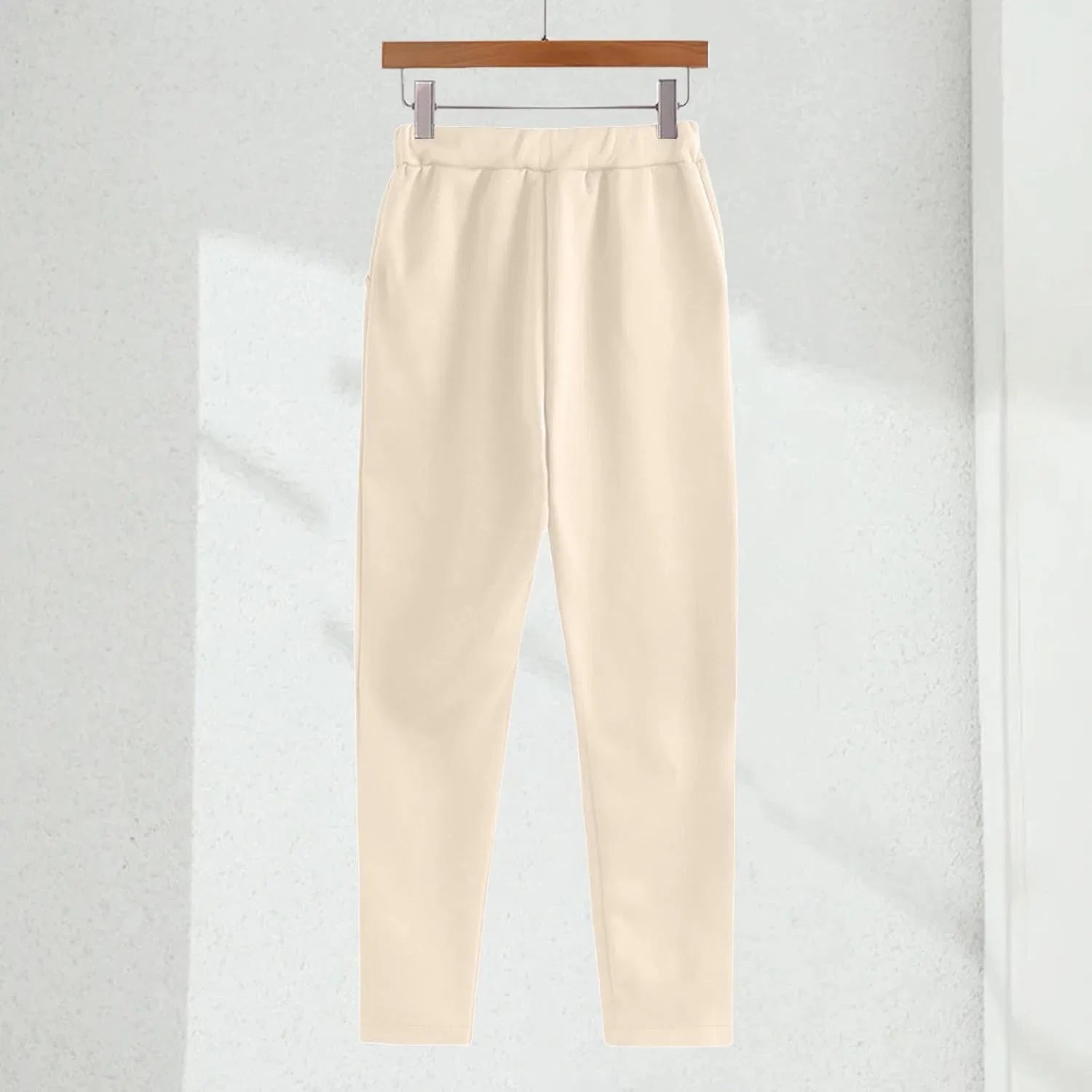 Женский спортивный костюм из 2 предметов, оверсайз, Beige #1 — фото 4
