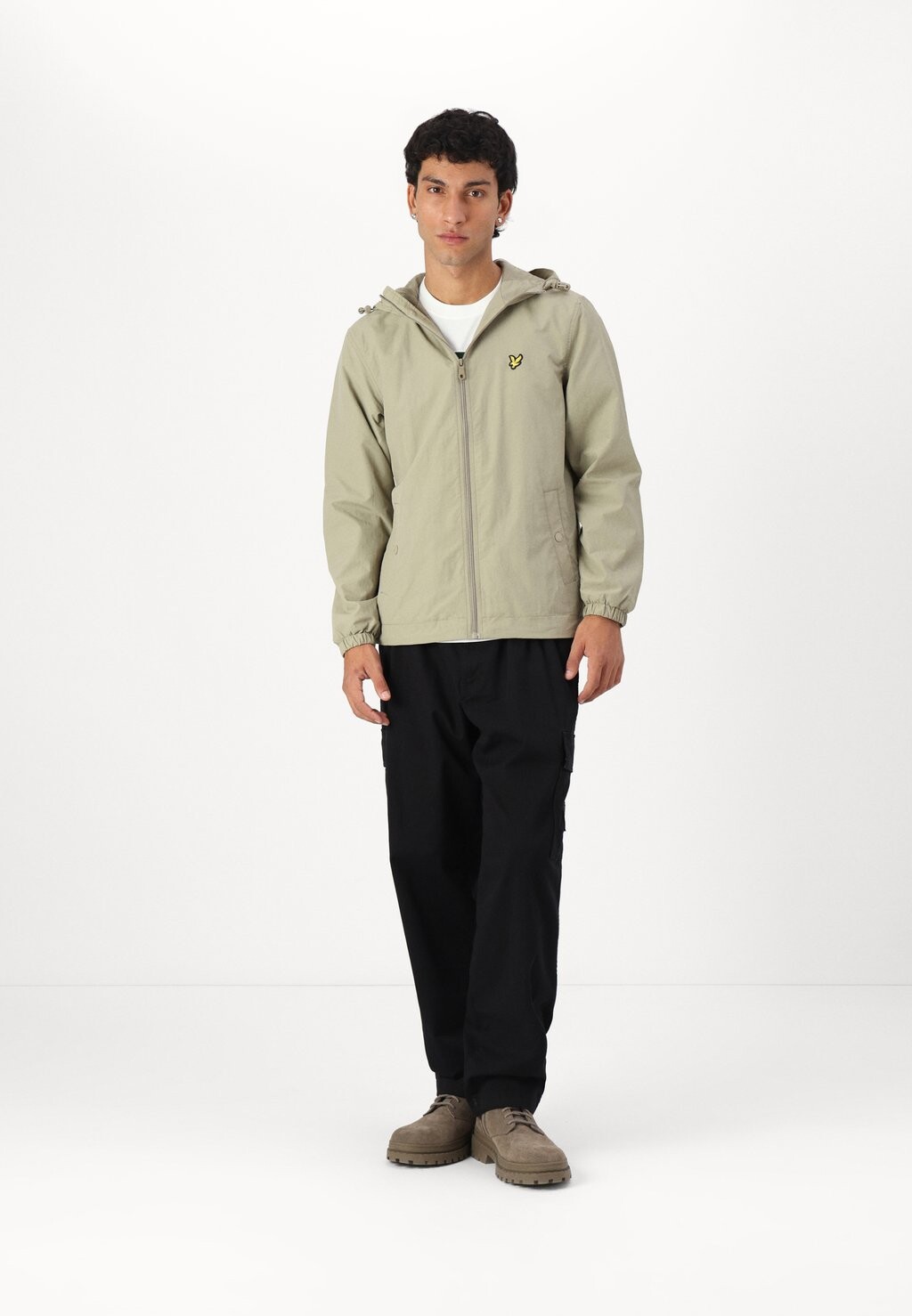 

Летняя куртка ZIP THROUGH HOODED JACKET Lyle & Scott, зеленый