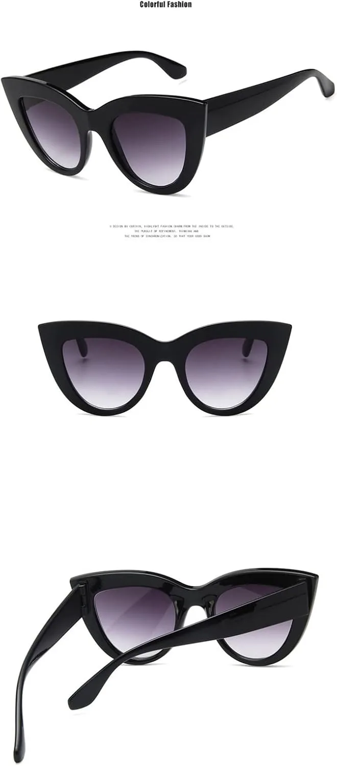 

Модные ретро-солнцезащитные очки «кошачий глаз» для уличных фотосессий, для мужчин и женщин, для активного отдыха на природе (Цвет: F, Размер: 1) MTZJH, One Color