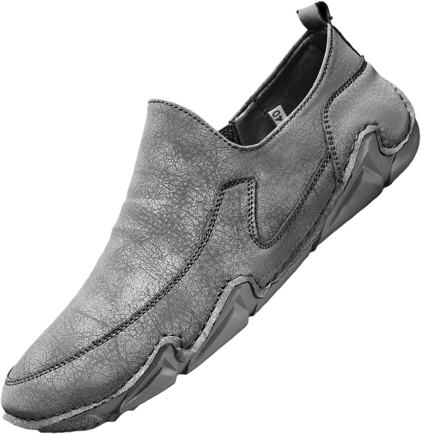 

Мужские кеды больших размеров низкие- мягкий верх, простой и элегантный дизайн, противоскользящие, подходят для повседневной носки, прогулок и поездок на работу Fmshi, серый