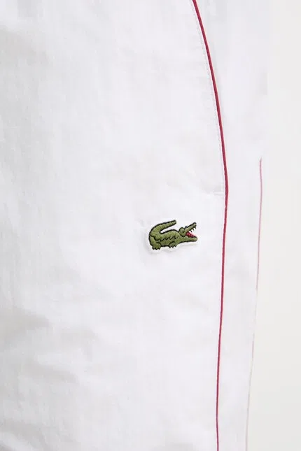 Спортивные штаны из полиамида с хлопком Lacoste, белый — фото 4