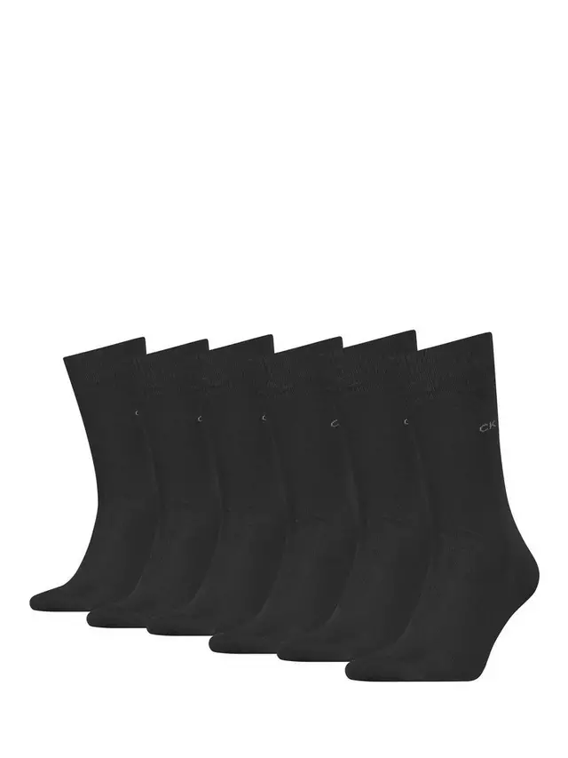 

Носки Calvin Klein Logo Ankle 6 шт, цвет 001 black