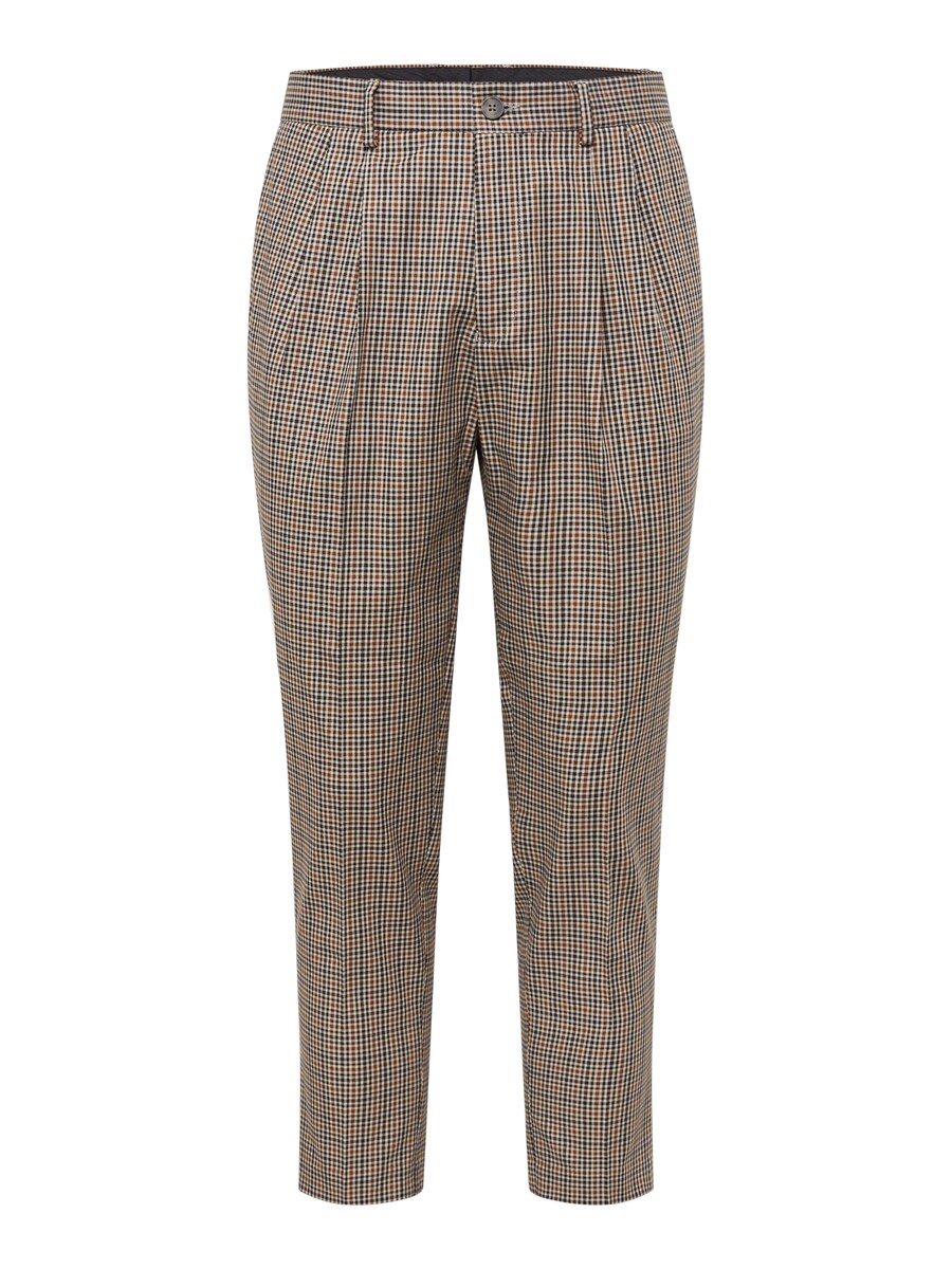 

Зауженные брюки в складку спереди BURTON MENSWEAR LONDON, цвет Auburn