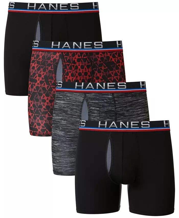 

Мужские трусы-боксеры Ultimate 4pk Hanes, мультиколор