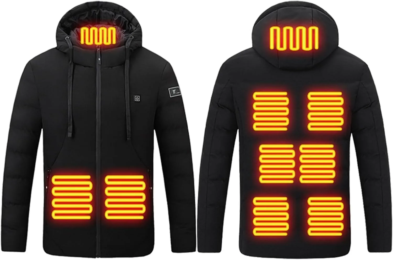 

Термокуртка с подогревом для мужчин и женщин, с аккумулятором, зимняя ASFGIMUJ