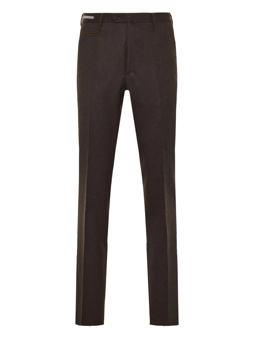 

Брюки с необработанными краями Corneliani, коричневый