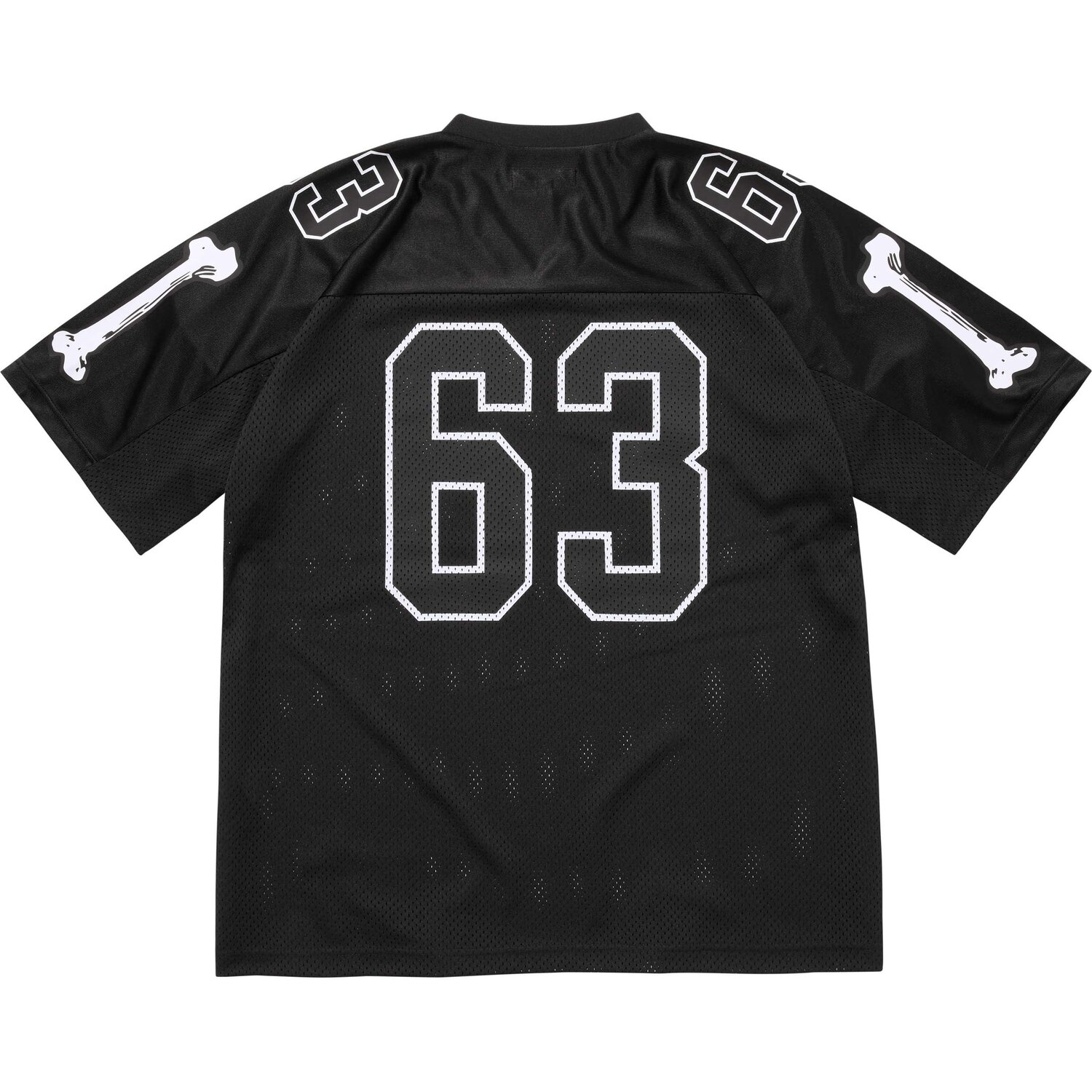 Футболка Bones Football Jersey Soccer Jersey Unisex Supreme, черный — фото 4