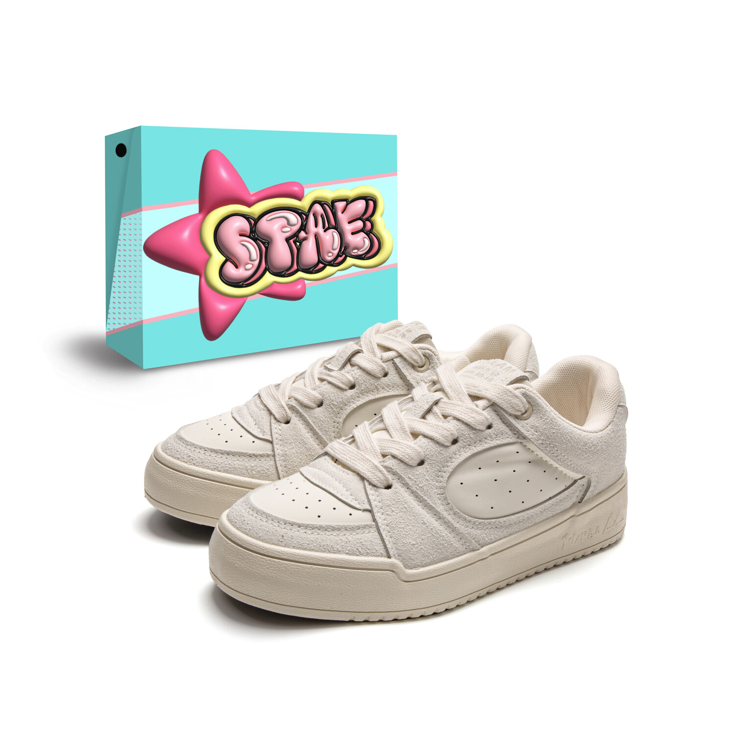 

Кроссовки STAE Skateboarding Shoes Women's Low-top, бежевый