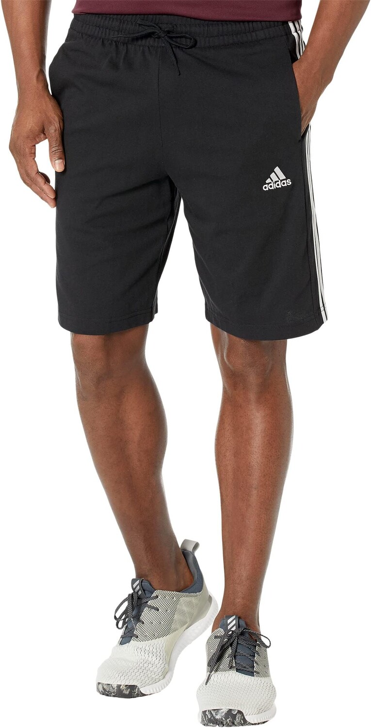 

Шорты adidas Essentials 3-Stripes Single Jersey Shorts, цвет Black/White 1