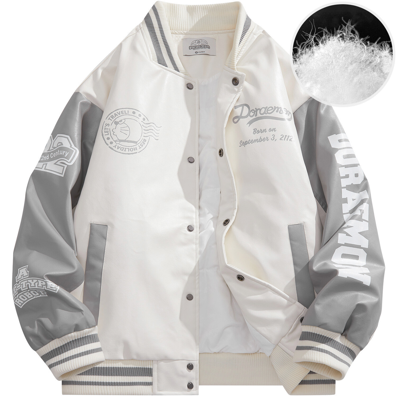 

Бейсбольная куртка унисекс Doraemon, Черный (хлопковая версия)