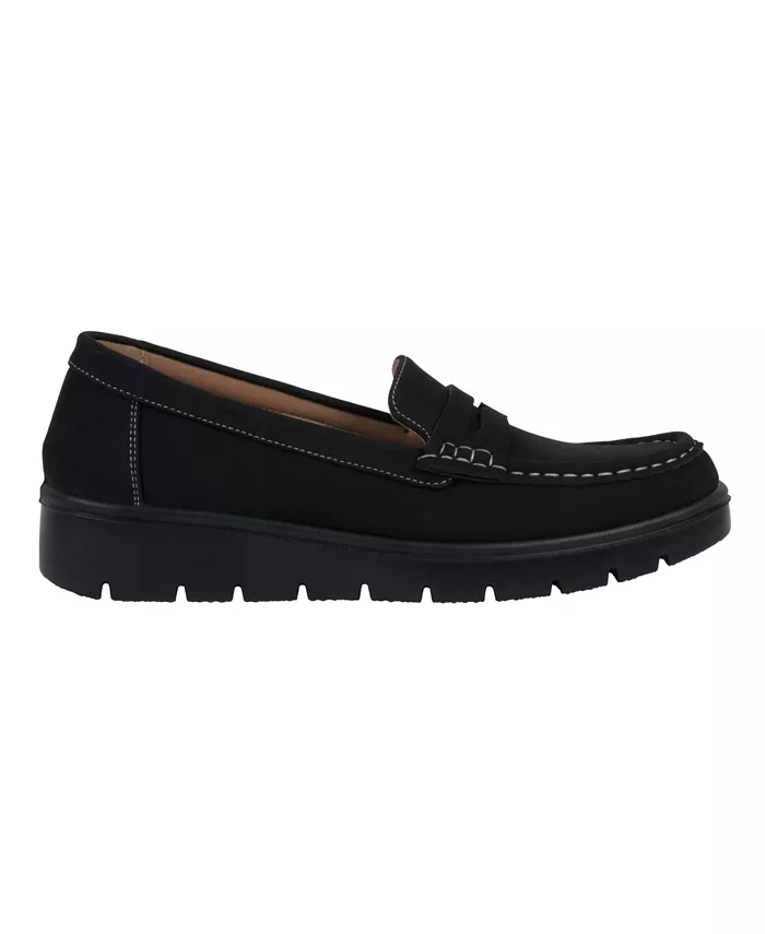 Женские лоферы Fallon на массивной подошве GC Shoes, черный — фото 2