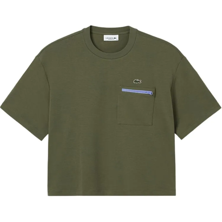 Футболка LACOSTE SS25, с рукавом дроп-шолдер, желтый — фото 2