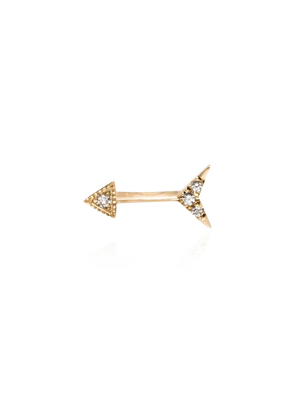 

Серьга-гвоздик из желтого золота с бриллиантами Lizzie Mandler Fine Jewelry, золотой