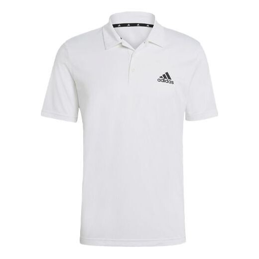 

Футболка m pl ps training sports breathable short sleeve polo shirt white Adidas, белый