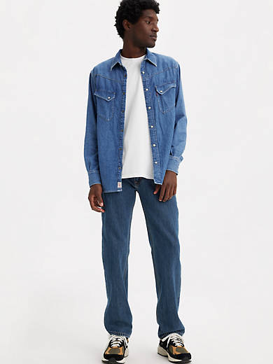 

550 Мужские джинсы свободного кроя Levi's, цвет Dark Stonewash - Non Stretch