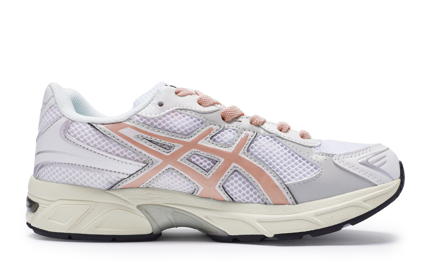 ASICS Гелевые 1130 амортизирующие, износостойкие и водонепроницаемые низкие кроссовки унисекс серый белый розовый, цвет Gray White Pink — фото 4