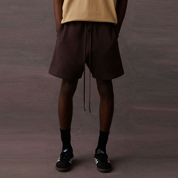 Шорты-свитшоты Fear Of God Essentials, plum — фото 4