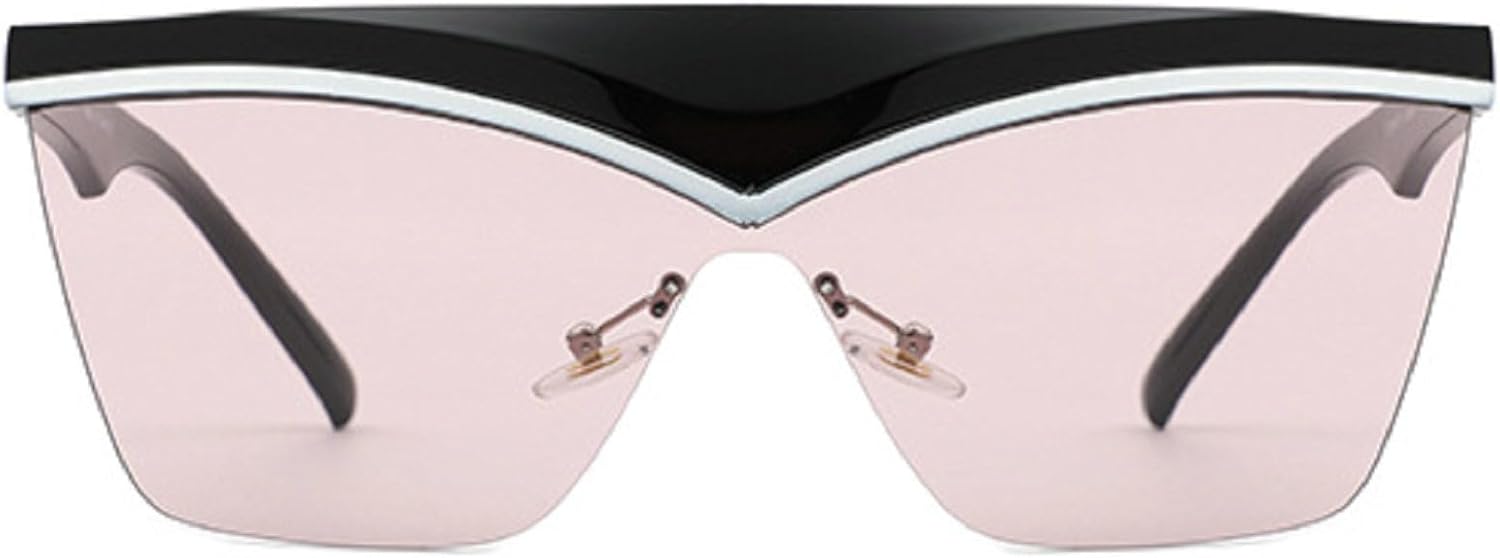 

Большие квадратные солнцезащитные очки-щиток для женщин, крупная оправа, роскошные солнцезащитные очки с плоской верхней частью в стиле Y2K для женщин, размер N45 mincl, Light Purple