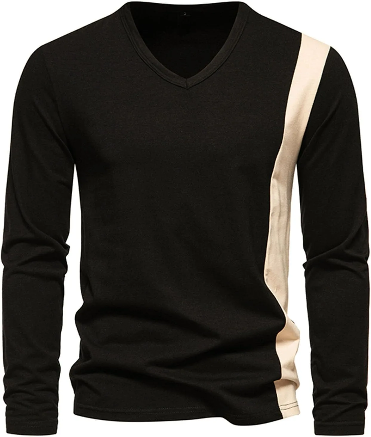 

Мужская футболка с длинным рукавом Slim Fit V-образным вырезом