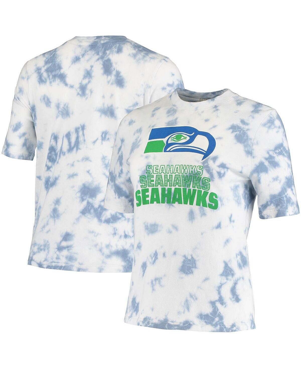 

Женская футболка Royal Seattle Seahawks Team Spirit тай-дай Junk Food