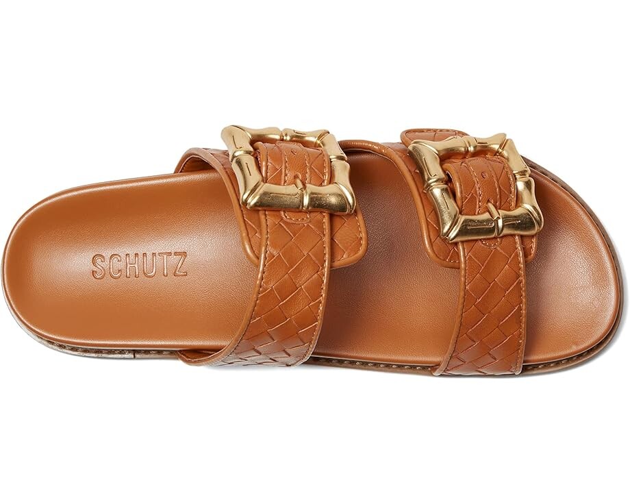 Сандалии Schutz Enola Sporty Woven, цвет Cuoio Brown — фото 2