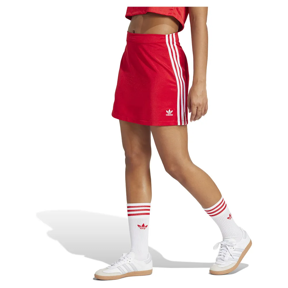 

Юбка adidas Originals Adicolor 3 Stripes Mini skirt, красный