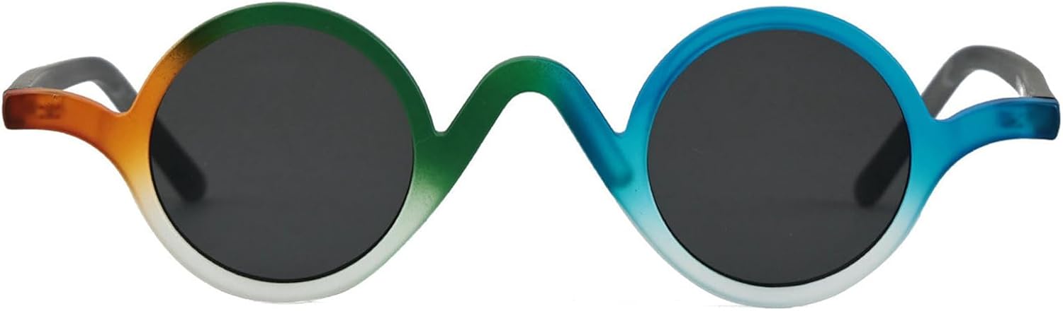 

Винтажные маленькие круглые роскошные солнцезащитные очки Willochra для женщин и мужчин, модные в стиле 90-х, забавные овальные панк-очки, трендовые солнцезащитные очки с защитой от УФ-излучения UV400, C1