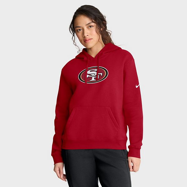 Женский красный худи с капюшоном San Francisco 49ers Club Fleece Nike