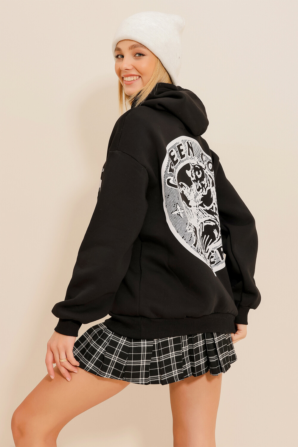 

Толстовка - Черный - Oversize Trend Alaçatı Stili, черный