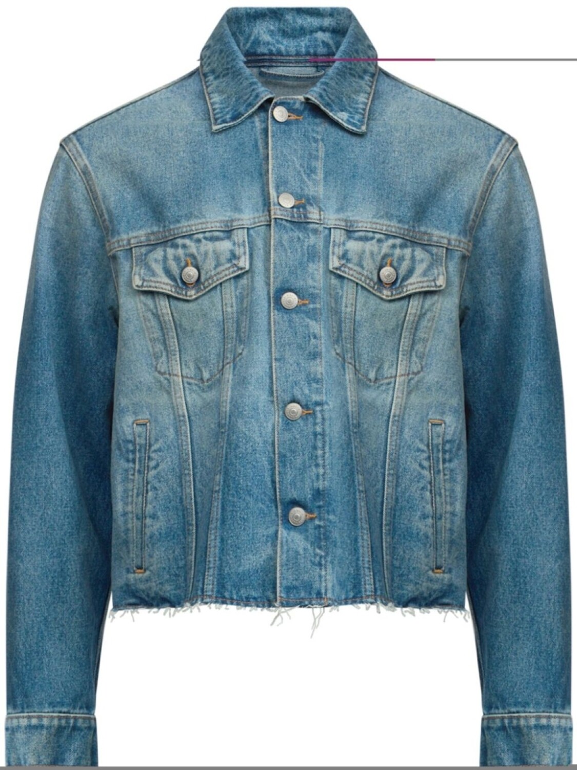

Хлопковая джинсовая куртка MM6 Maison Margiela, синий