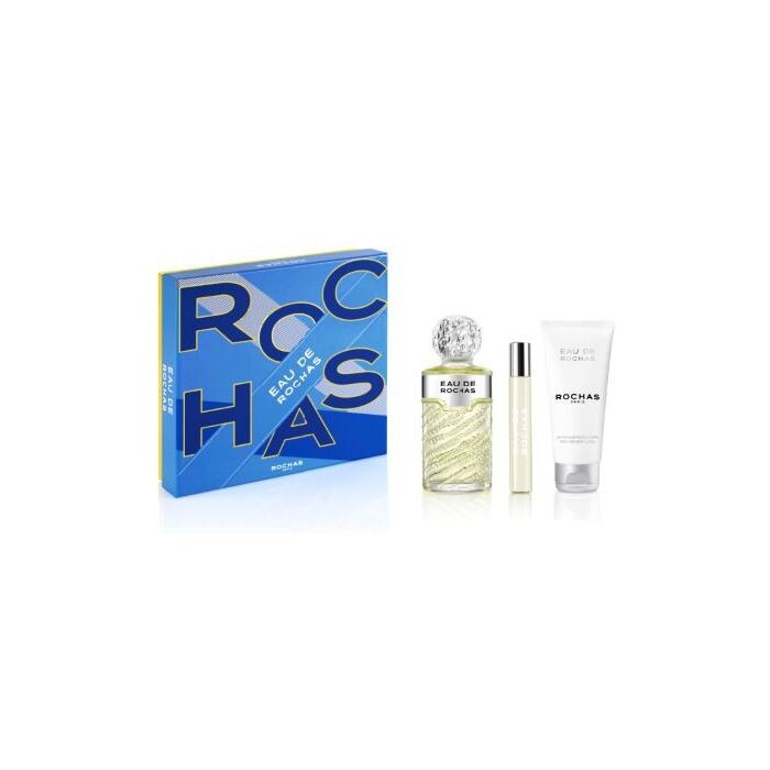 

Туалетная вода унисекс Eau de Rochas Estuche Rochas, EDT 100 ml + Mini + Body Lotion 100 ml