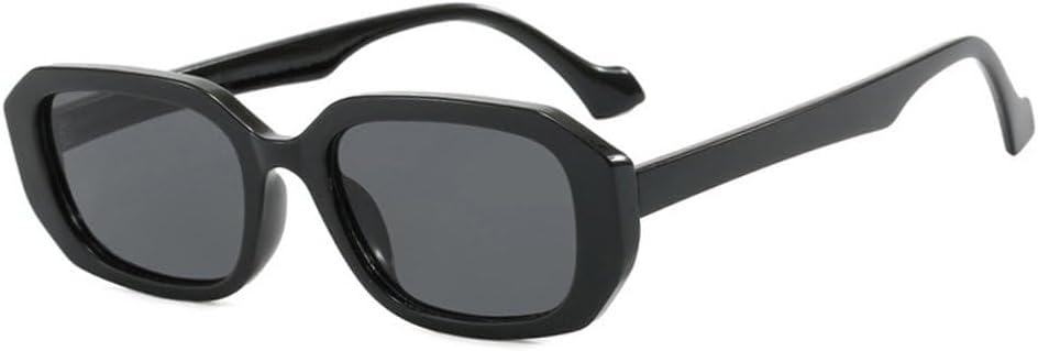 

Модные солнцезащитные очки в форме многоугольника и прямоугольника для женщин, ретро-стиль, прозрачные с градиентом, защита от УФ-излучения UV400, мужские солнцезащитные очки сине-зеленого цвета SKFGNX, Black Grey