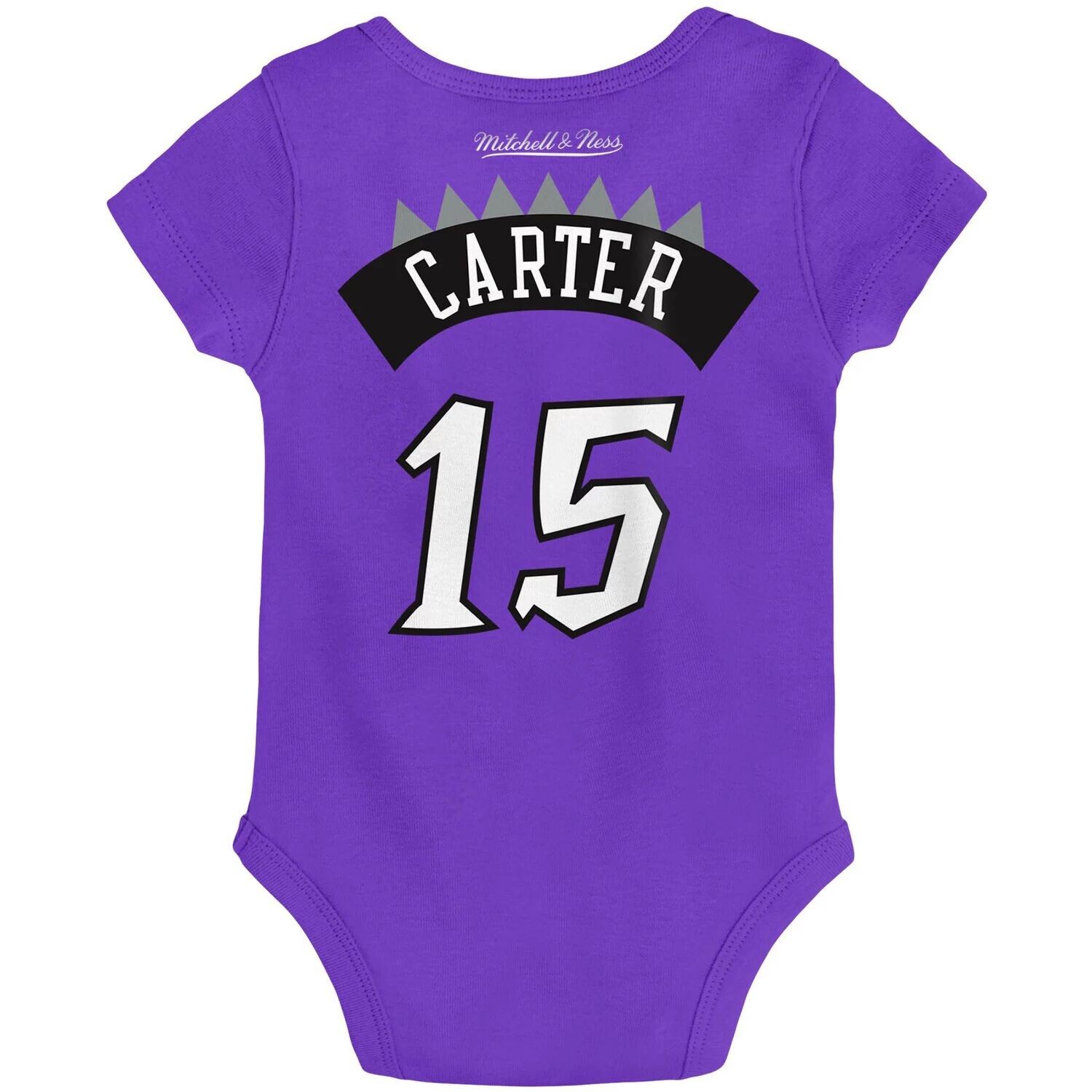 Младенец Mitchell & Ness Vince Carter Фиолетовый Торонто Рэпторс Классическое боди из твердой древесины с именем и номером Unbranded — фото 3