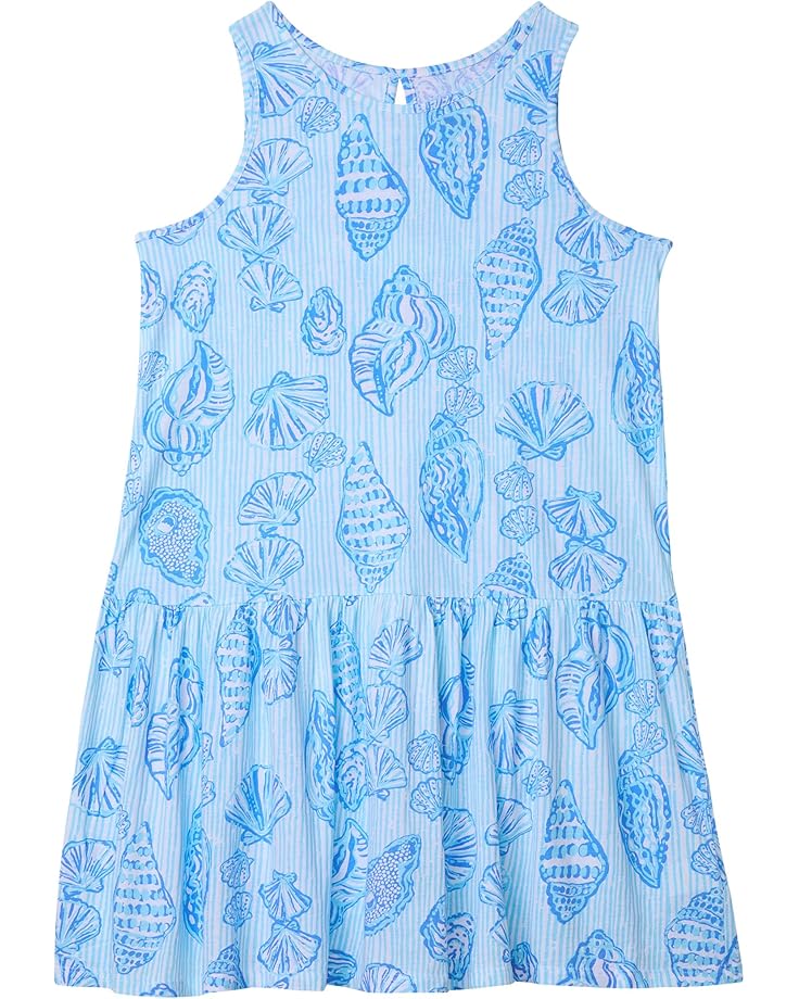 

Платье Lilly Pulitzer Kids Mini Dixi Dress, цвет Fresh Water Blue Cool As Shell