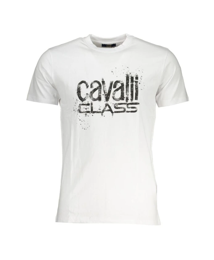 

Футболка с круглым вырезом и логотипом Cavalli Class, белый