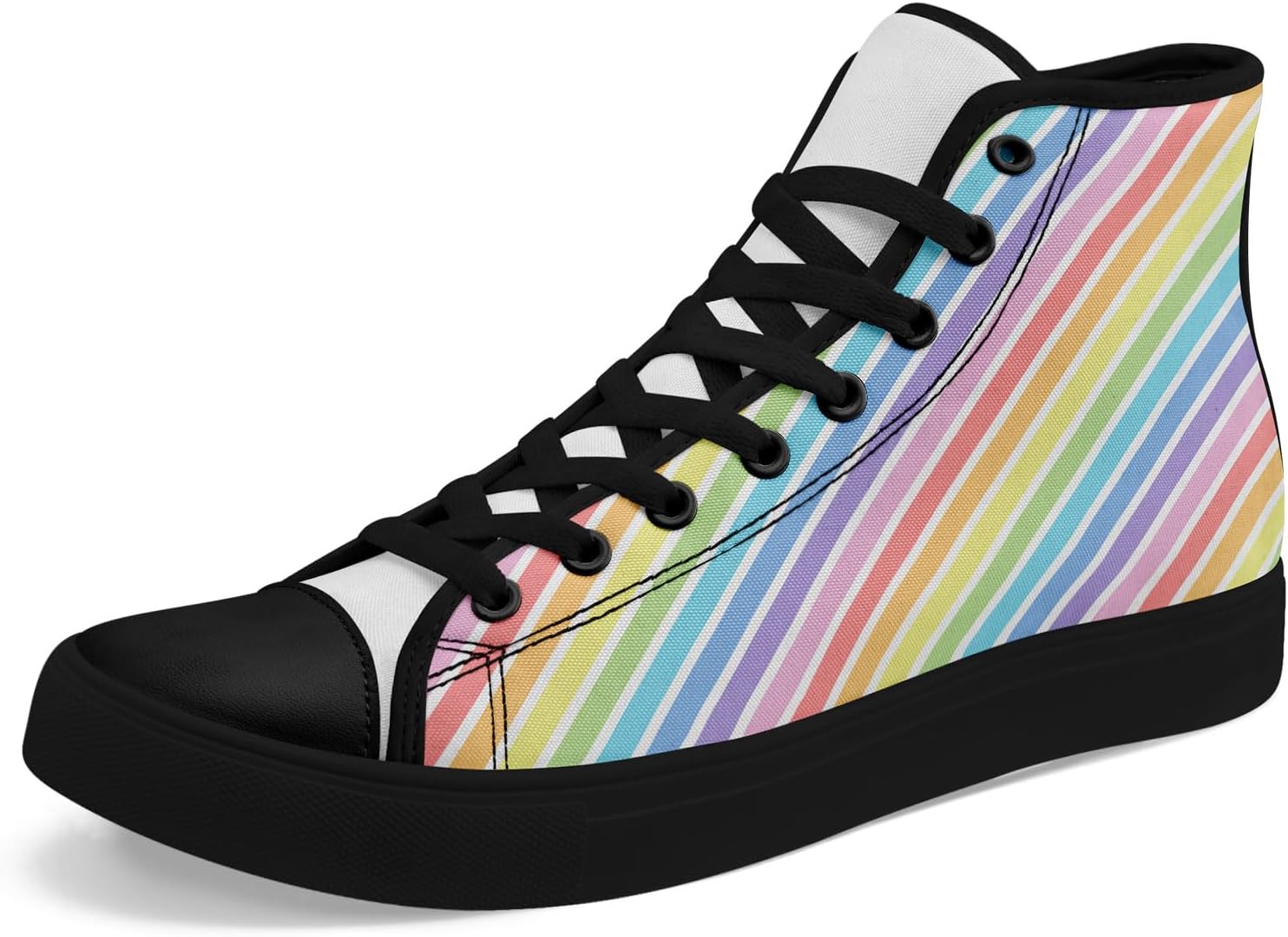 

Кеды на высоком подъеме весна-лето для мальчиков и девочек, дышащие, легкие, с удобной резиновой подошвой, повседневная обувь для улицы Awsole, черный