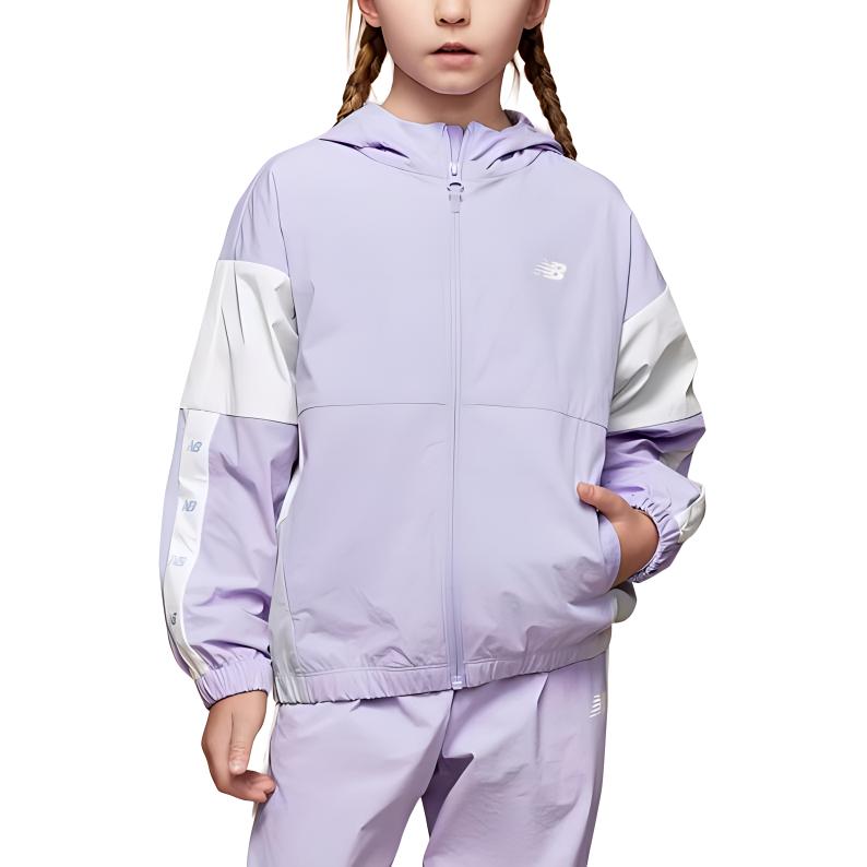 New Balance Куртка светло-фиолетовые для детей 3-7 лет — фото 4