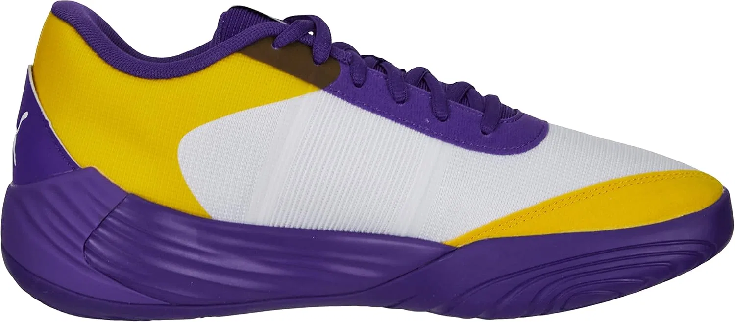 Баскетбольные кроссовки PUMA Fusion Nitro Team унисекс, Prism Violet Spectra Yellow — фото 4
